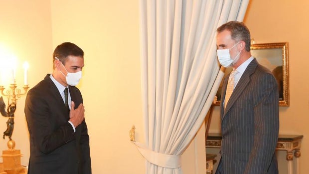 El Rey y el presidente del Gobierno, Pedro Sánchez, en una imagen reciente
