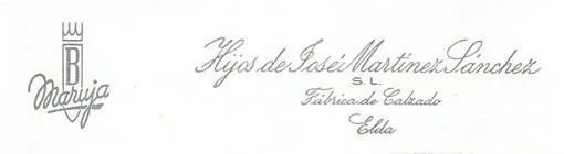 Logo and name of the footwear company of Nazario Belmar, producer of Berlanga