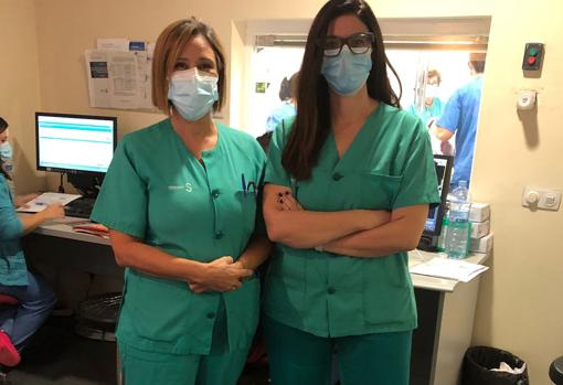 Doctors Mar Morín and Paula Lobato, in the Neurology service of the Virgen de la Salud Hospital in Toledo