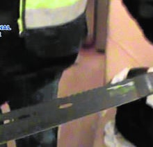 Hoja de un bolomachete