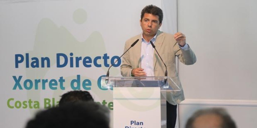 Mazón lamenta que Puig «se queda muy lejos de los 500 millones que propone el PP para autónomos y pymes»