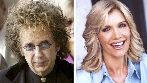 Phil Spector, numa imagem de 2005, e a actriz Lana Clarkson