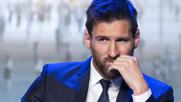 Messi en una conferencia en Beijing a principios de este año