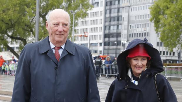 Harald y Sonia de Noruega, este año, durante las celebraciones por el 80 cumpleaños del Rey