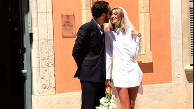 Lolita Jacbos el día de su boda en Saint Tropez