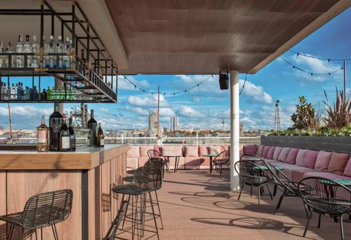 Terraza de Casa Suecia, en el centro de Madrid