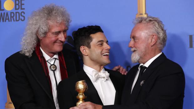 Rami Malek, Brian May y Roger Taylor
