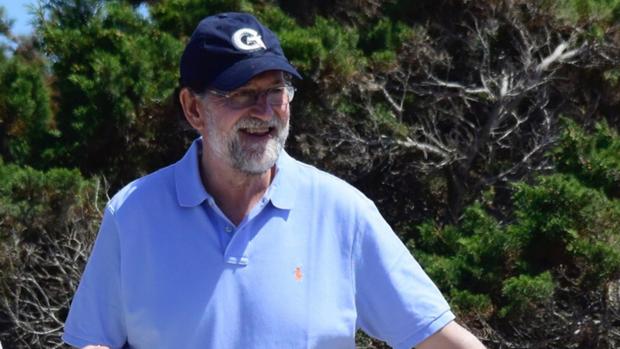 Mariano Rajoy durante sus vacaciones en Formentera