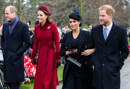 Los Duques de Cambridge y los Duques de Sussex