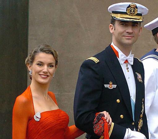 Doña Letizia y Don Felipe en la vÃspera de la boda de Federico y Mary de Dinamarca