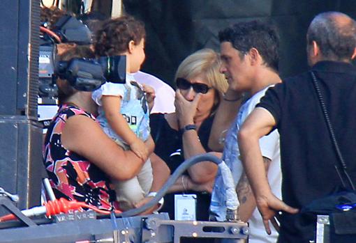 Alejandro Sanz y su exreprentante, en 2013