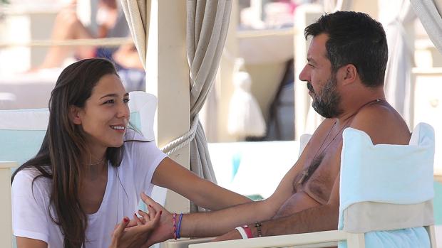 Matteo Salvini y su novia, Francesca Verdini