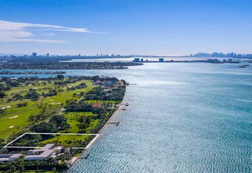 Vista aérea de Indian Creek, en Miami-Dade