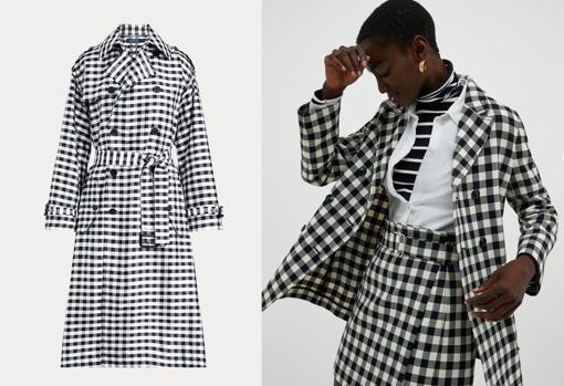 Trench coat by Ralph Lauren (€695) and gingham jacket by MAX &  Co. (€179)