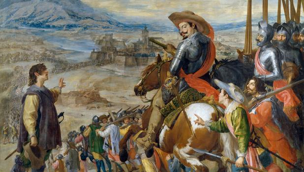Cuadro del Museo del Prado del «Socorro de Brisach», sobre una de las batallas del conflicto europeo