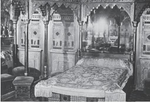 Una de las habitaciones del burdel