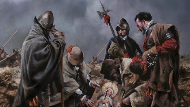 Virgen de Empel, del pintor Augusto Ferrer-Dalmau