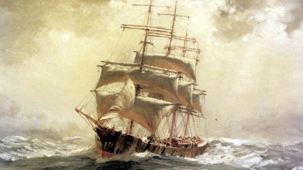 «Barque» por Thomas Somerscales, 1910