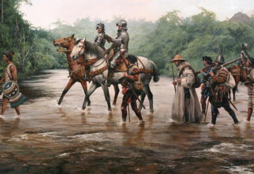 “La marcha a Tenochtitlán” de Cortés
