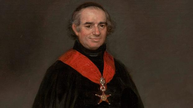 Retrato de Llorente realizado por Goya entre 1810 y 1811