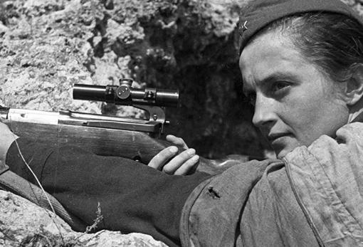 Pavlichenko, durante la Segunda Guerra Mundial
