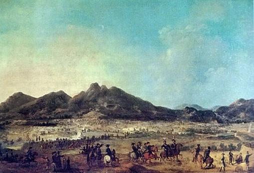 Cuadro de la batalla de Le Boulou, derrota española ocurrida en mayo de 1794 con Ricardos ya fallecido