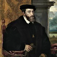 Retrato de Carlos V sentado, por Tiziano
