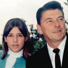 Ronald Reagan y su hija Patti