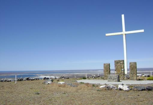 Monte Cristo, en San Julián, donde Magallanes mandó erigir una cruz