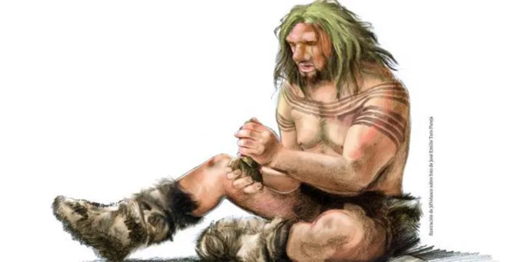 Неандерталец (homo Neanderthalensis). Хомо сапиенс кроманьонец. Хомо сапиенс каменный век. Первобытные люди. Атрибутом роли главаря в примитивной группе