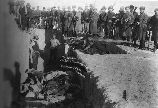 Inhumación de cadáveres en Wounded Knee