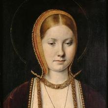 Retrato de una princesa, posiblemente Catalina de Aragón, hacia 1502, por Michael Sittow.