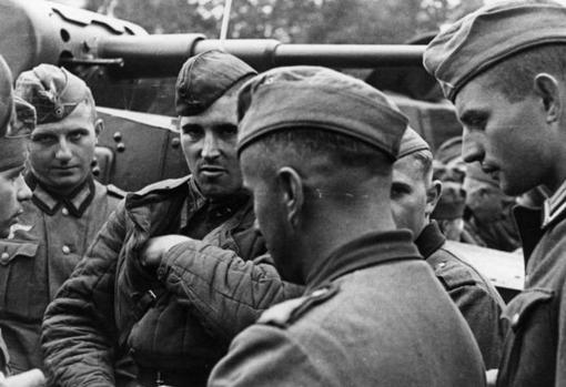 Soldados alemanes en el frente