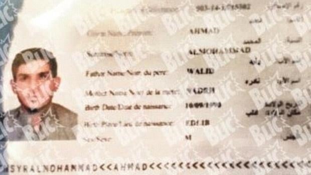 Pasaporte sirio hallado junto a uno de los terroristas que se inmoló en París