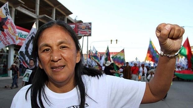 La líder de Túpac Amaru, hoy presa, Milagro Sala