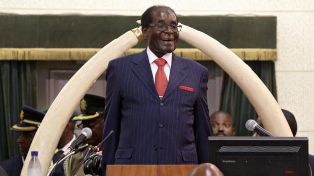 Robert Mugabe, durante su mensaje anual a la nación, el pasado diciembre