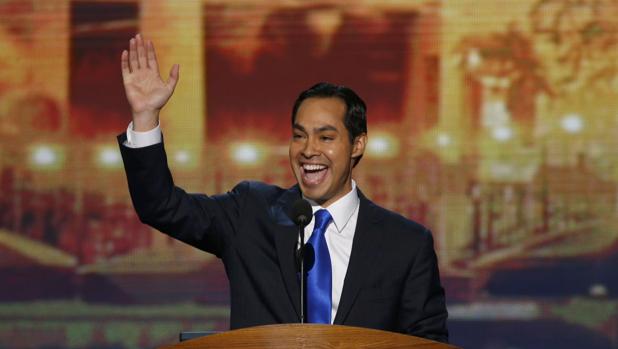Julián Castro, durante su intervención en la Convención Demócrata de 2012, en Charlotte (Carolina del Norte)