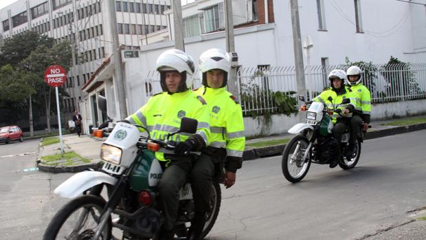 Imagen de archivo de agentes de Policía en Bogotá