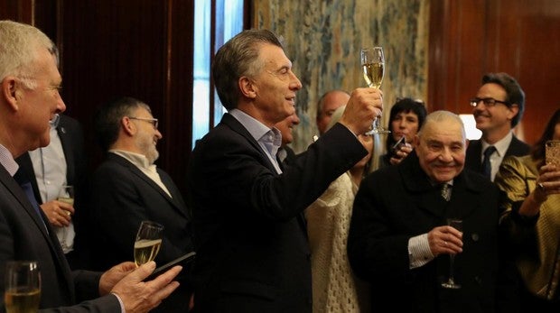 Macri habla a la prensa en la Casa Rosada