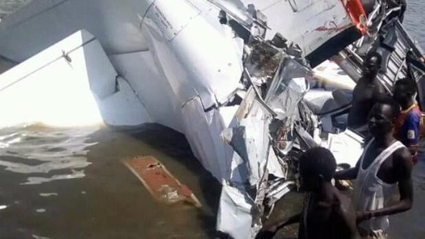 El avión accidentado en Sudán del Sur