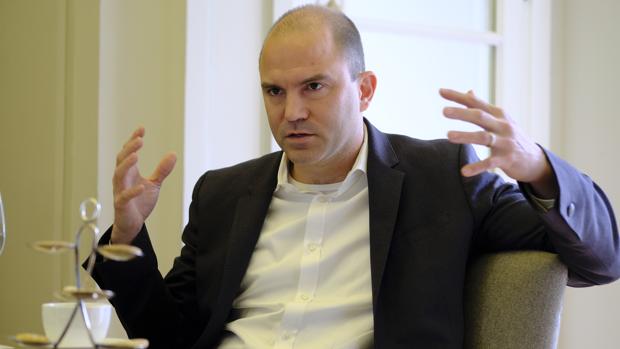 Ben Rhodes, durante la entrevista con ABC en Madrid
