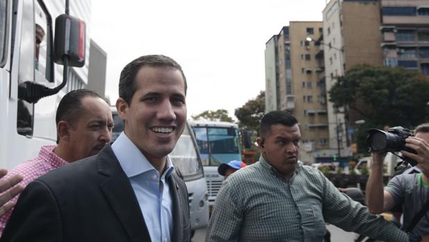 Juan Guaidó, este miércoles en Caracas