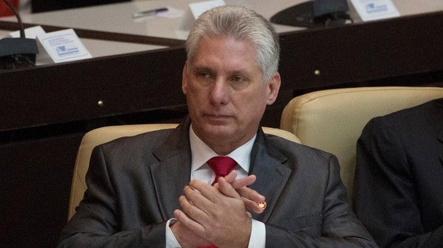 Miguel Díaz-Canel, en abril de 2018, tras ser elegido sucesor de Raúl Castro como presidente de Cuba