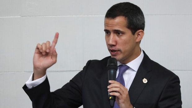 El presidente encargado de Venezuela, Juan Guaidó, el pasado martes