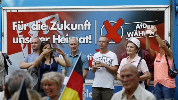 Cierre de campaña del partido AfD en Sajonia