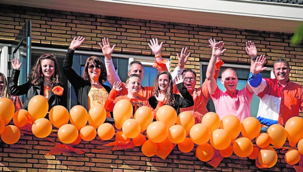 Celebración del día del Rey en Ámsterdam, el 27 de abril