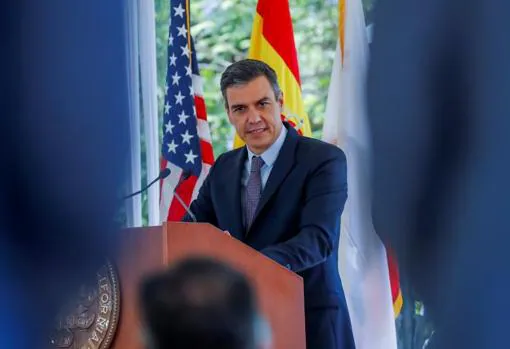 Pedro Sánchez, la semana pasada en California