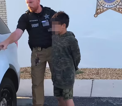 Momento de la detención del menor