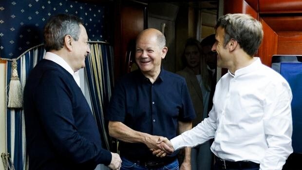 Macron, Scholz y Draghi llegan a Kiev en su primer viaje a Ucrania desde el inicio de la guerra