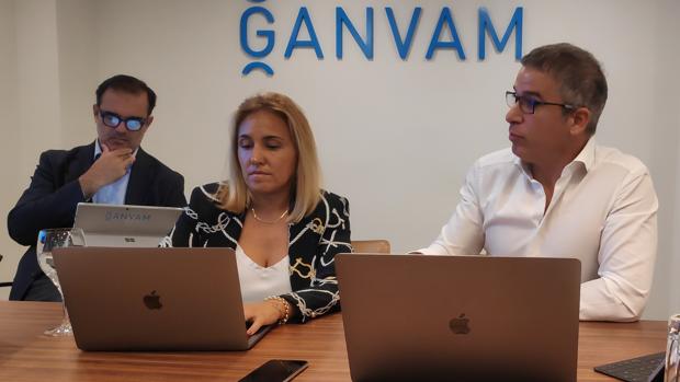 Jaime Barea, Ana Sánchez y Raúl Palacios, de Ganvam